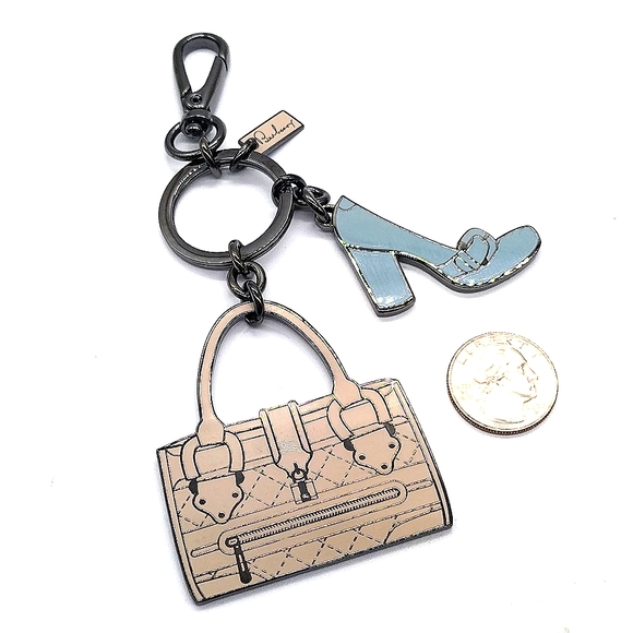 Vintage Burberry Plaid Purse and Heel Keychain FOB Tigger Snap Purse Charm - Picture 4 of 8